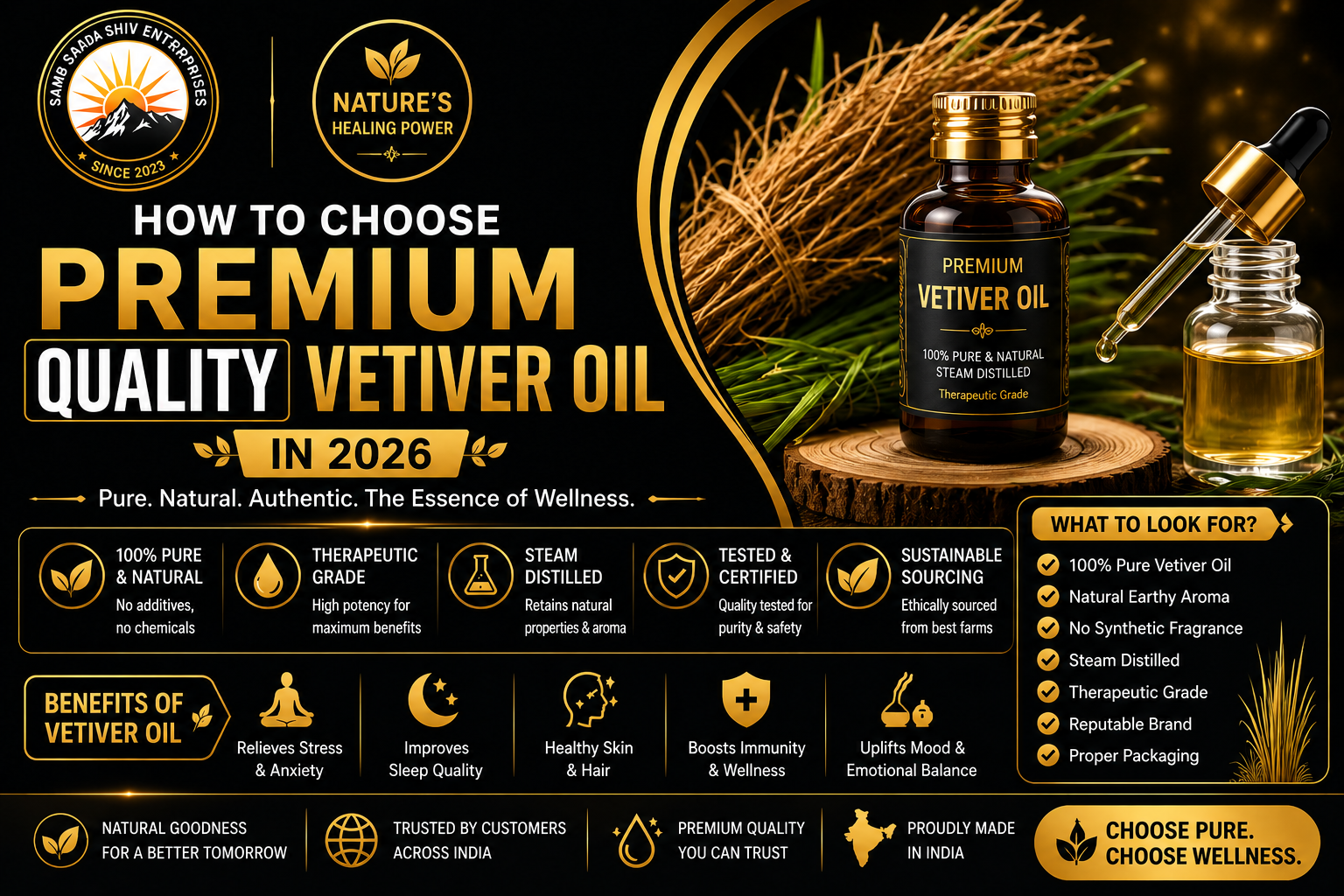How to Choose Premium Quality Vetiver Oil in 2026