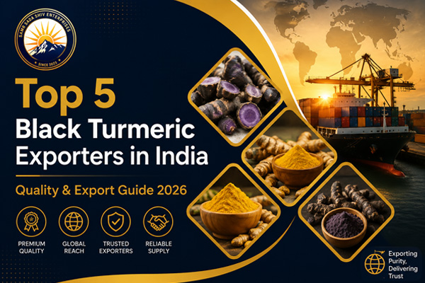 Top 5 Black Turmeric Exporters in India Quality & Export Guide 2026